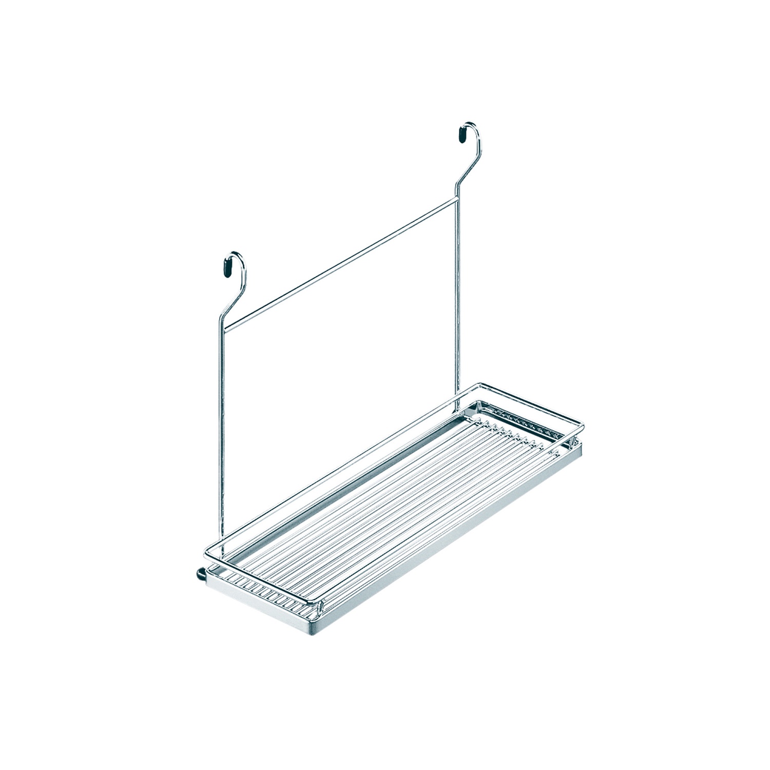 Полка Линеро Классик навесная большая  цвет ХРОМ глянцевый Kessebohmer | официальный магазин